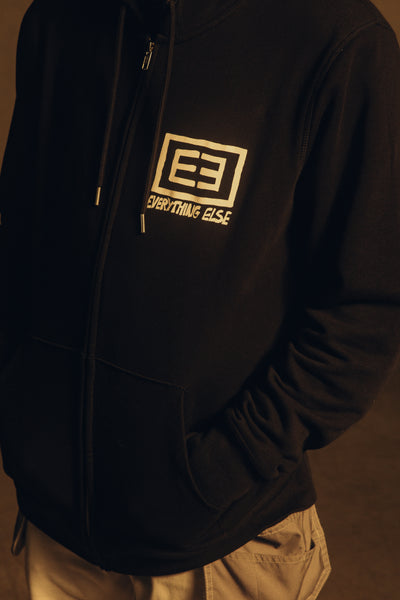 Ilusive Zipper Hoody ( Black )